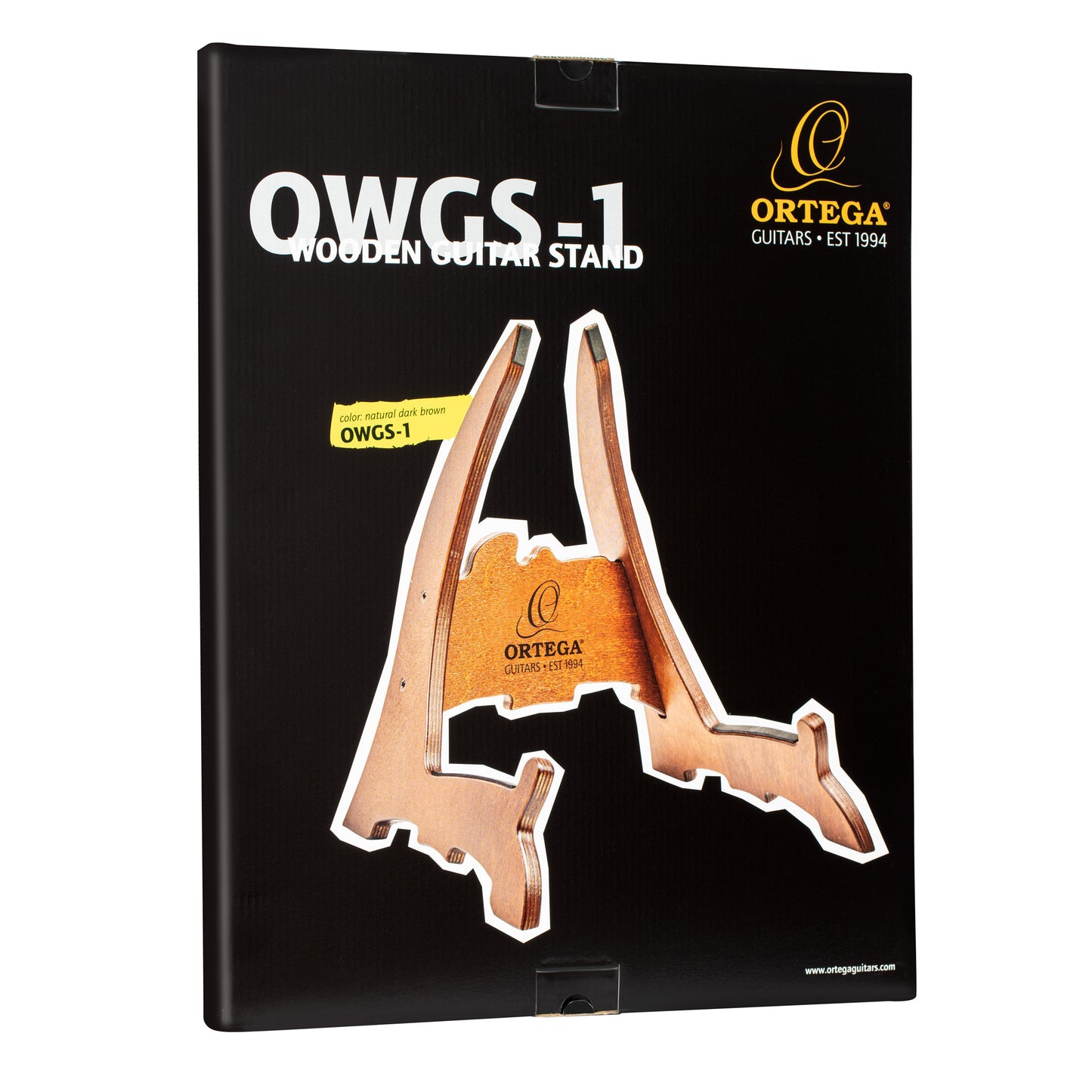 OWGS-1, support guitare Ortega, bouleau multiplis, brun