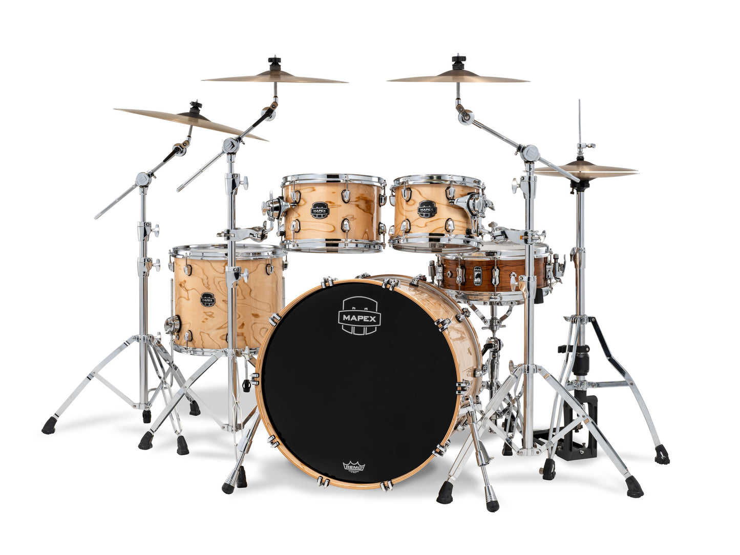 MAPEX SATURN 4 FUTS NATURAL MAPLE BURL