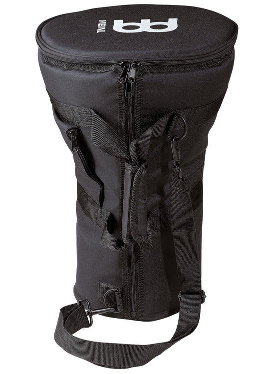 Housse Doumbek, modèle large, nylon rembourré, poignée, courroie rembourrée, 2 fermetures éclaires, poche externe, noir