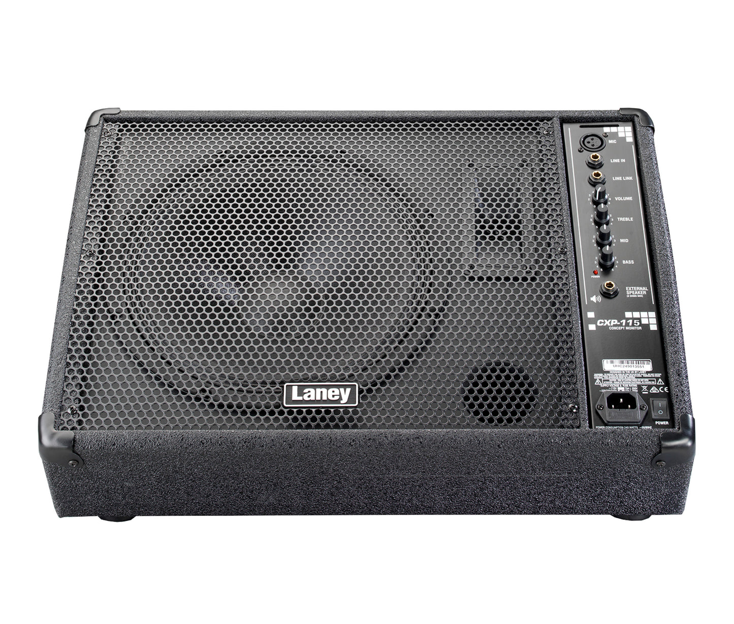 Retour actif 150W (300W sous 4 ohms), HP 15"+ trompe HF, 24.5 kg