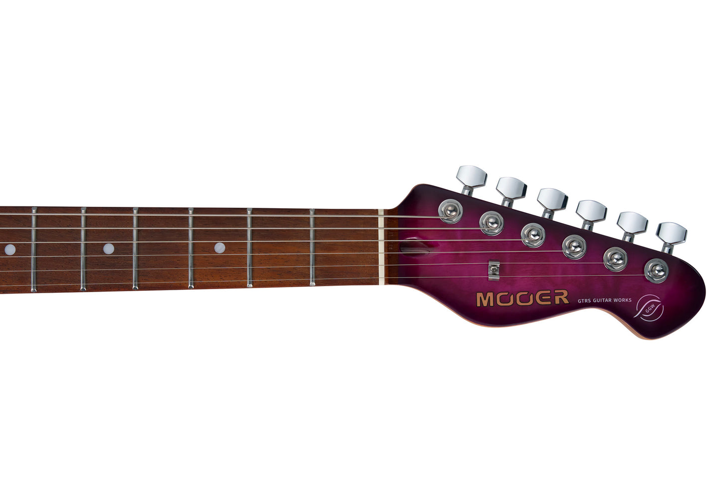 MOOER MSC20PRO, corps peuplier, manche érable torréfié satiné, touche jatoba, plum purple, avec housse