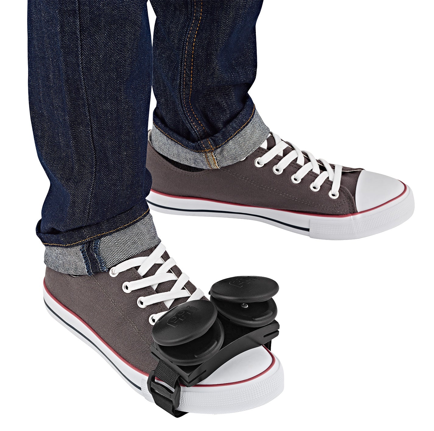 Castagnettes Meinl pour pied en chêne, noires, courroie ajustable, noir