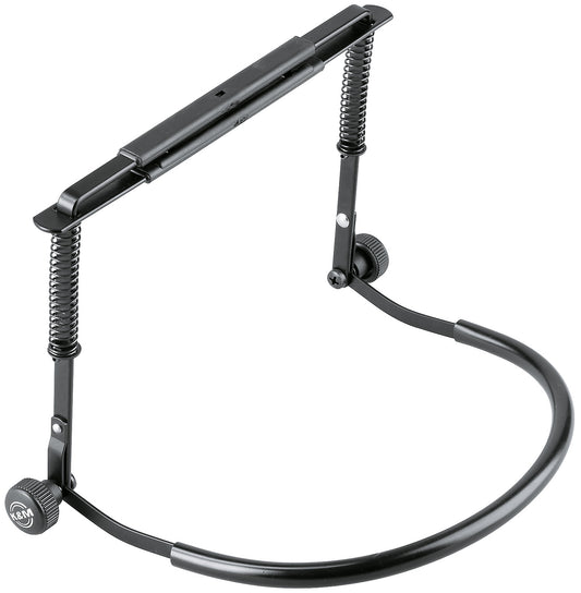 Support harmonica, modèle adapté aux harmonicas blues, taille maximale de l'instrument: 185 x 43 mm, poids: 0.26 kg, noir