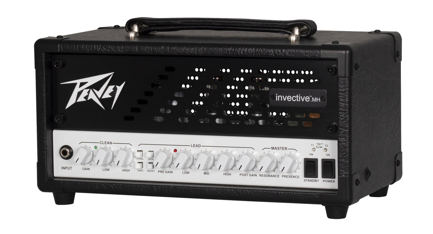 Tête amplifiée à lampes compact 20W, 2 canaux, EQ 3 bandes, sortie DI, finition noir