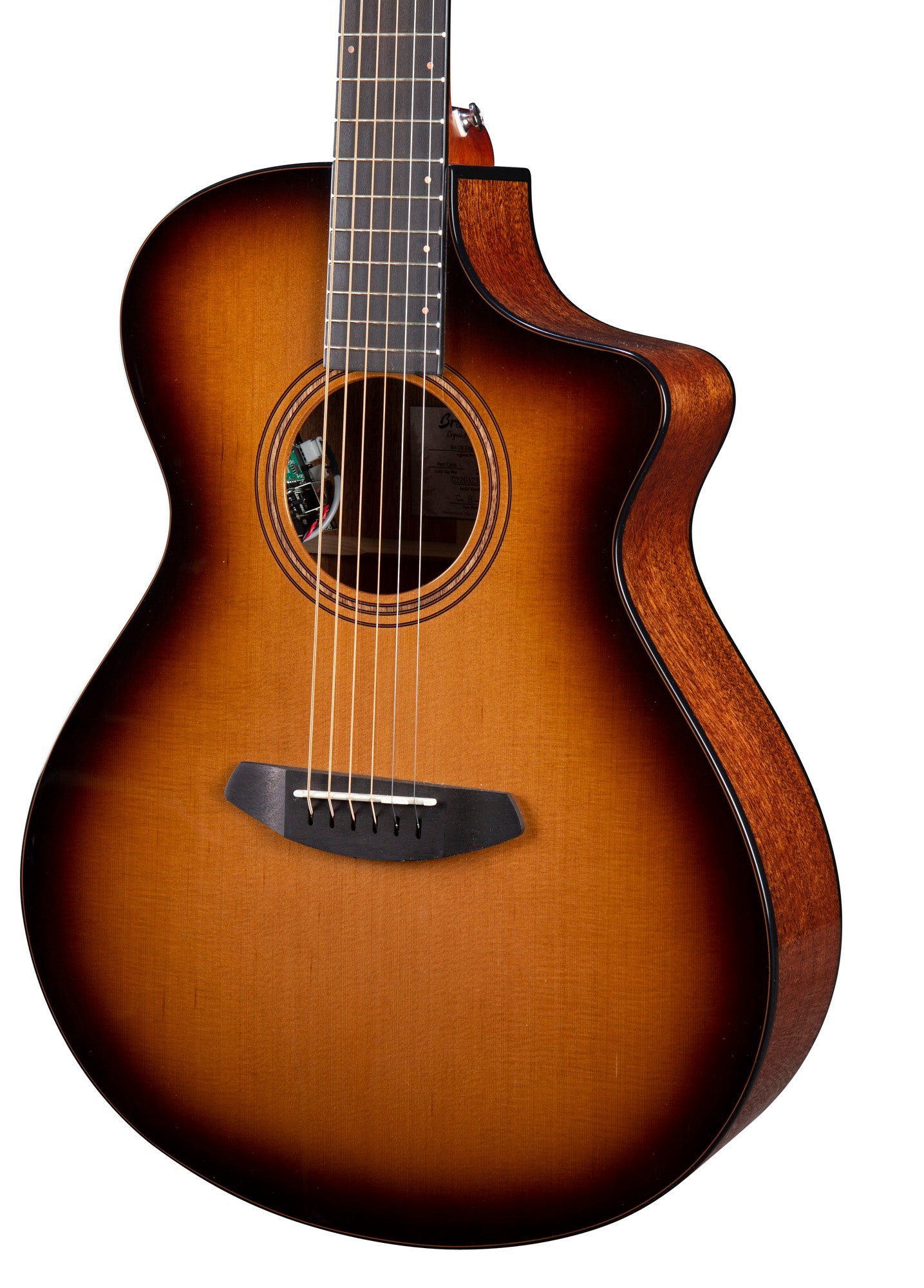 SOLO PRO CONCERT EDGEBURST CE, pan coupé, table cèdre rouge massif, f/e acajou massif, EQ Fishman Flex Plus-T, étui