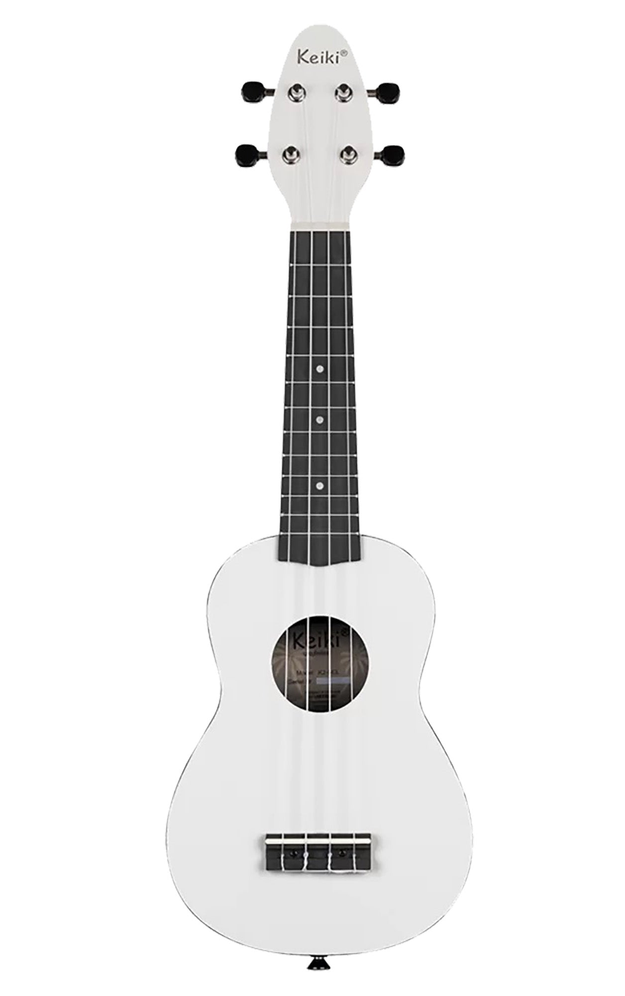 K2-SCL, pack ukulélé Soprano, table agathis, corps ABS galbé, manche okoumé, 12 frettes, accessoires, silent clouds satiné