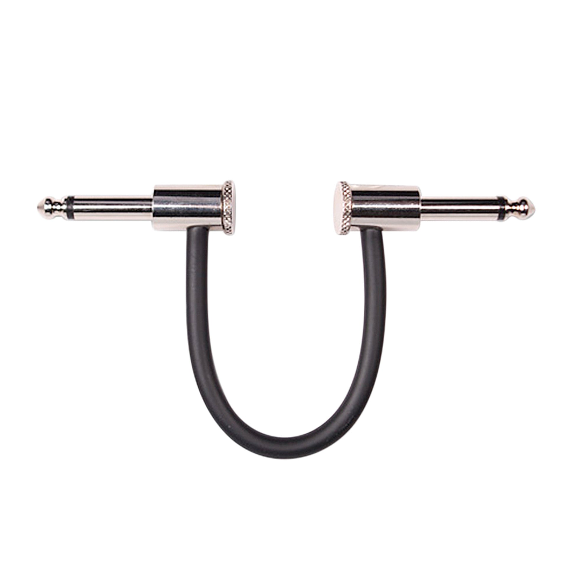 Câble patch PC-6, Jack coudé/Jack Coudé, 15 cm, noir