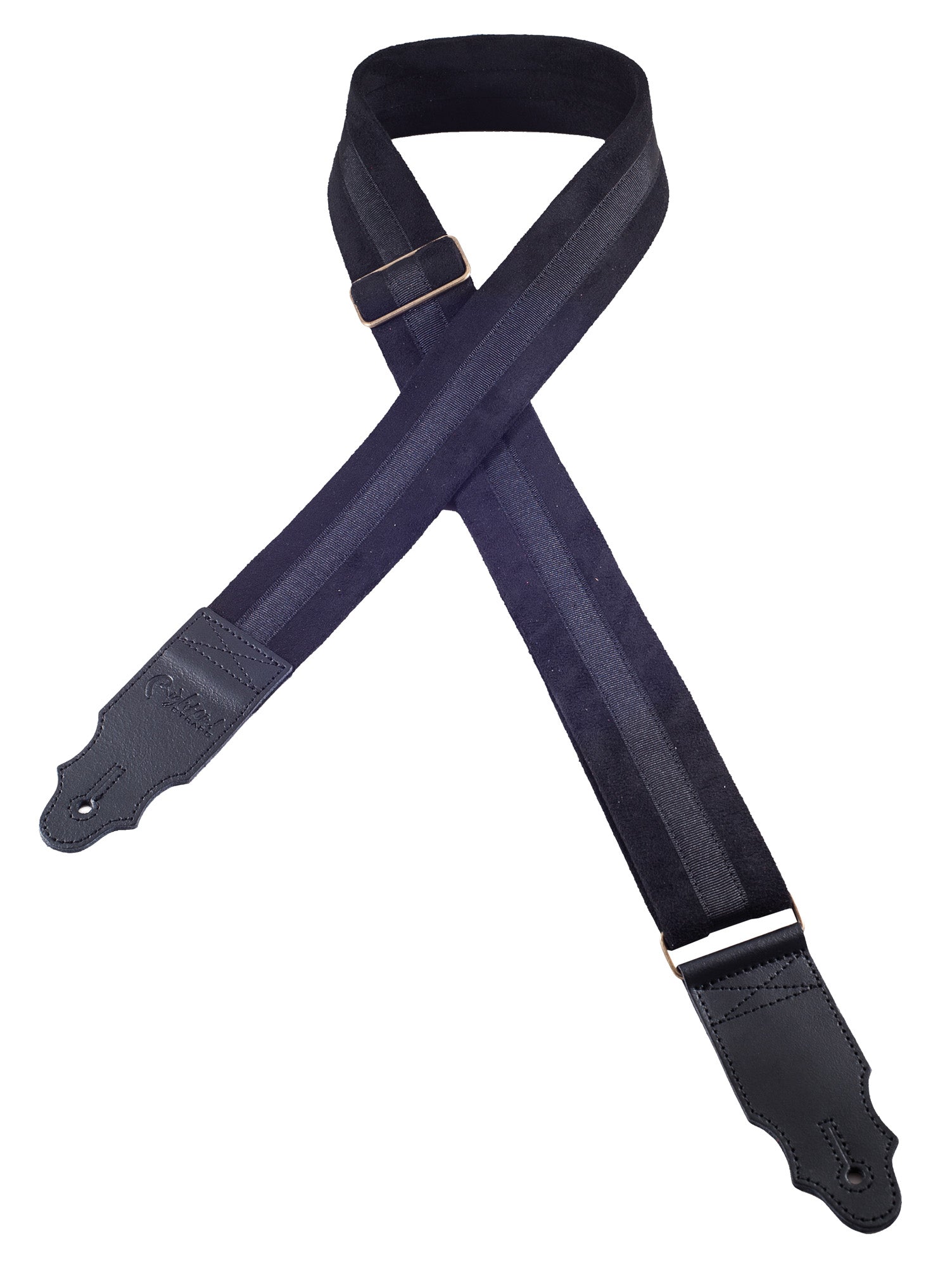 Courroie modèle PLAIN, extérieur tissu, largeur 5 cm, longueur 90 à 150 cm, noir