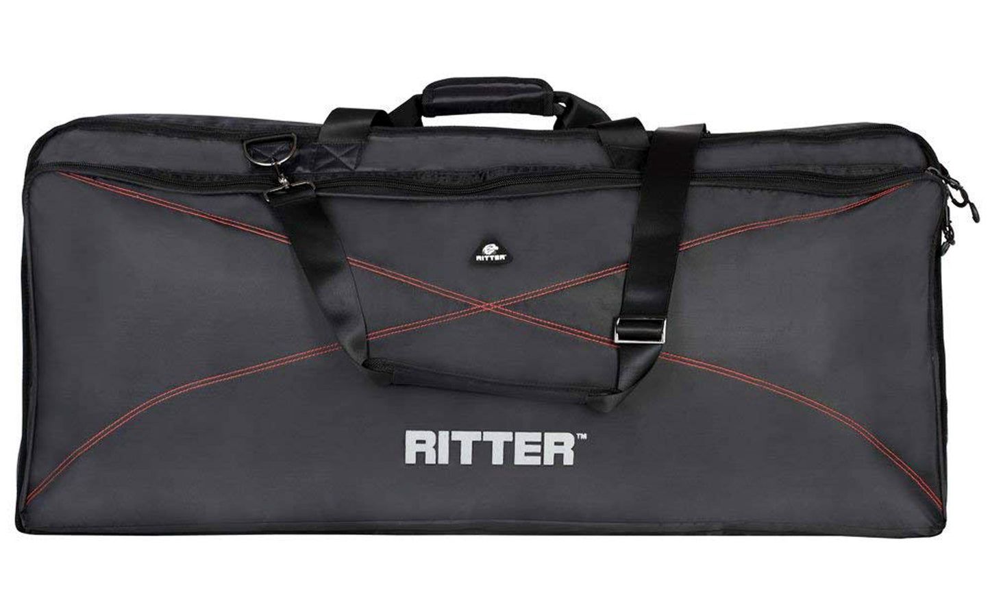 Housse PERFORMANCE 2 pour clavier, rembourrée 15 mm, 1290x400x130 mm, noir et rouge