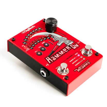 Pédale HammerOn, pitch-shifter instantané 4 octaves, 3 modes d'effets (HammerOn, Impossible, Sequence), alimentation, rouge