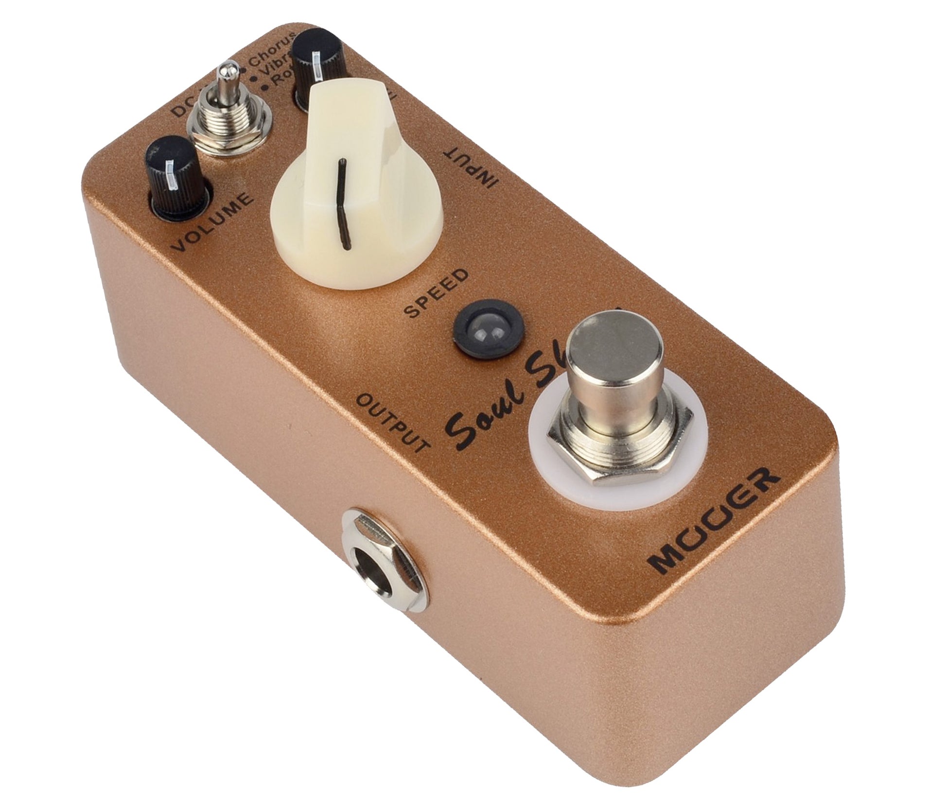 Pédale SOUL SHIVER, univibe (Chorus/Vibrato/Rotary), boîtier métal, true bypass, bronze