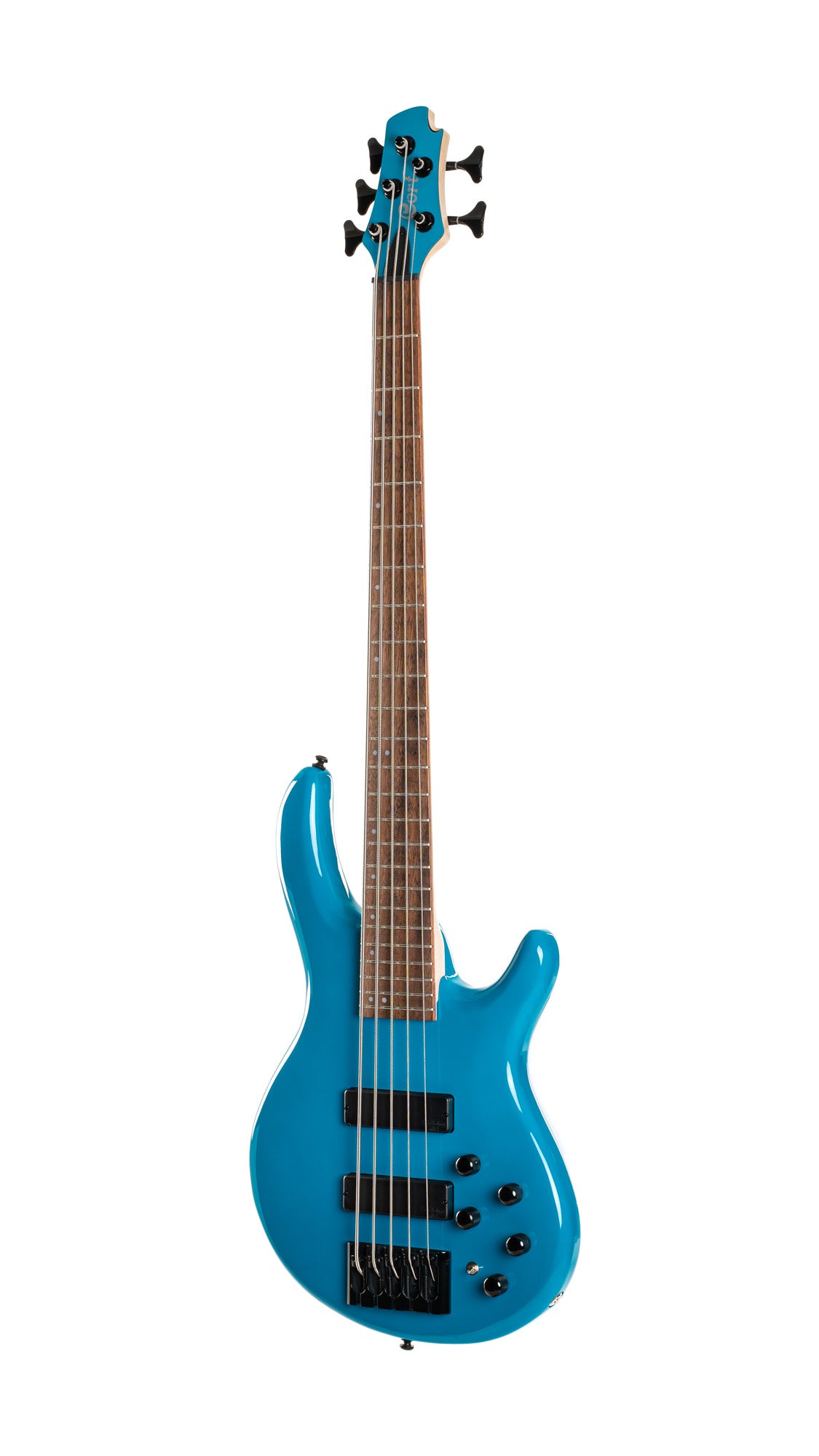 C5 Deluxe, corps peuplier, micros Bartolini MK-1 et préampli Markbass MB-1, candy blue