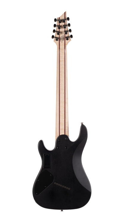 KX507MS, modèle 7 cordes, corps acajou, table peuplier figuré, touche ébène, micros Fishman Fluence, star dust green