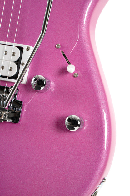 G250 SPECTRUM, corps tilleul, manche érable, touche érable, 2 micros double Cort Alnico V, trémolo, violet métallisé