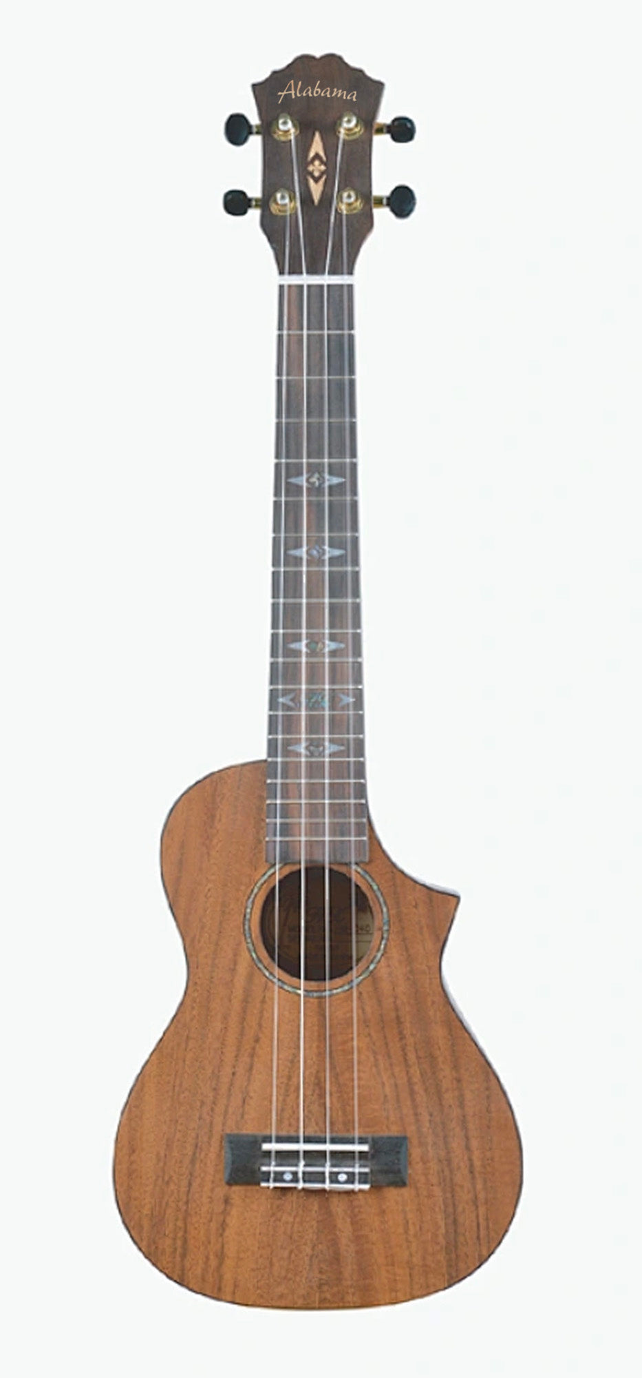 Ukulélé Concert, pan coupé, table koa massif, fond & éclisses koa, manche okoume, touche noyer, avec housse, naturel