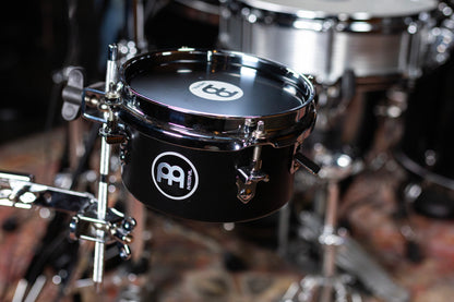 Snare timbale 6", fût acier, système d'enclenchement rapide du timbre, noir