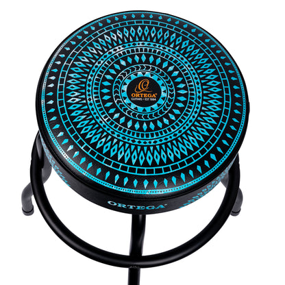 TABOURET ORTEGA 24" BLEU
