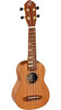 Ortega Sopraan Ukulele van ceder- en walnoothout