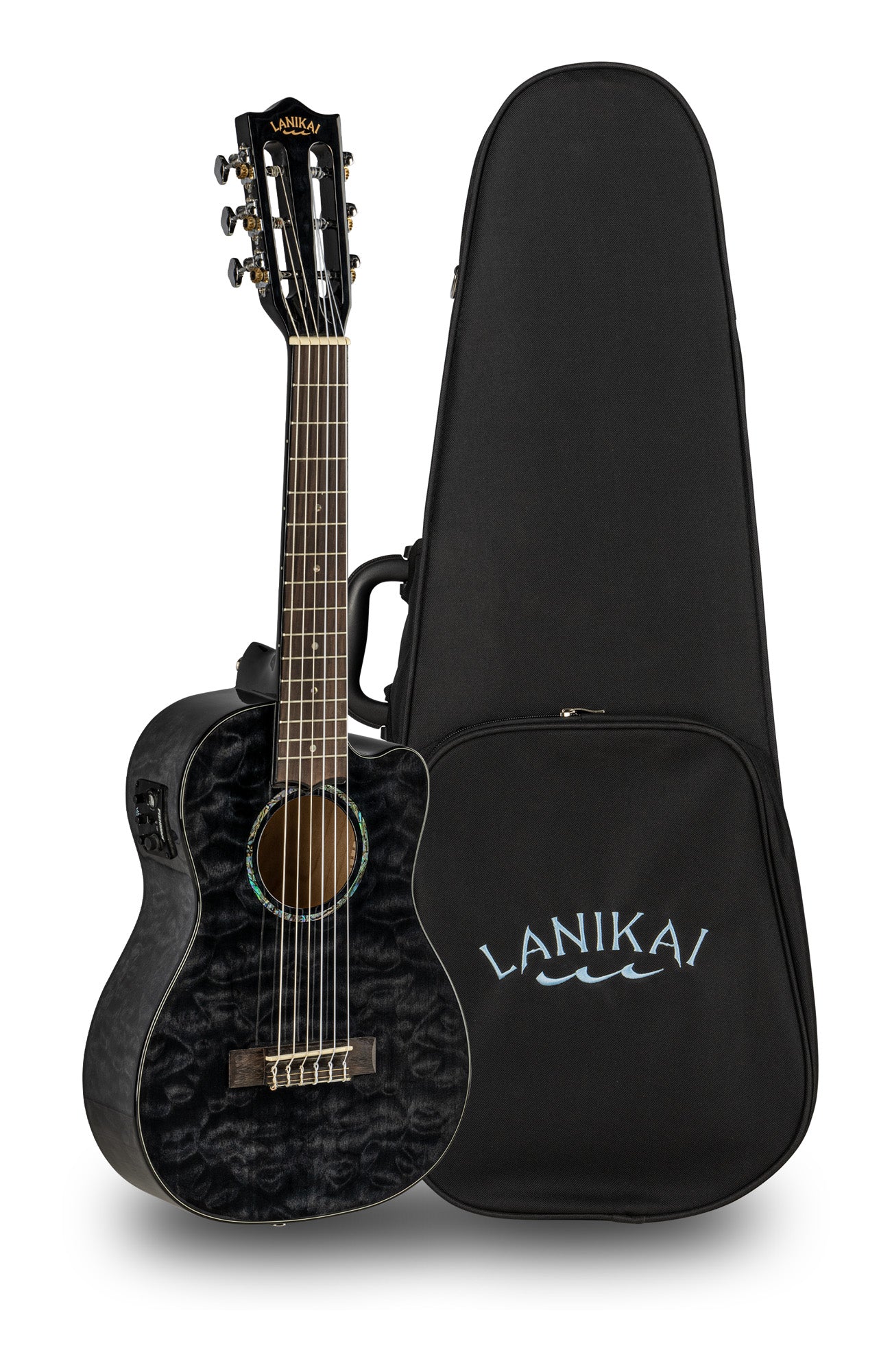 Guitarlélé Lanikai érable pommelé QM-BKCECG