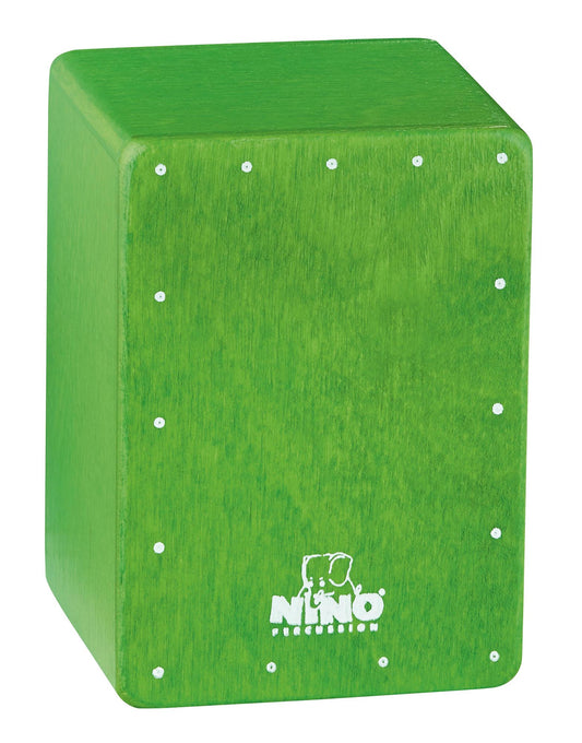 Shaker mini cajon, corps en bouleau, version miniature du cajon NINO, vert