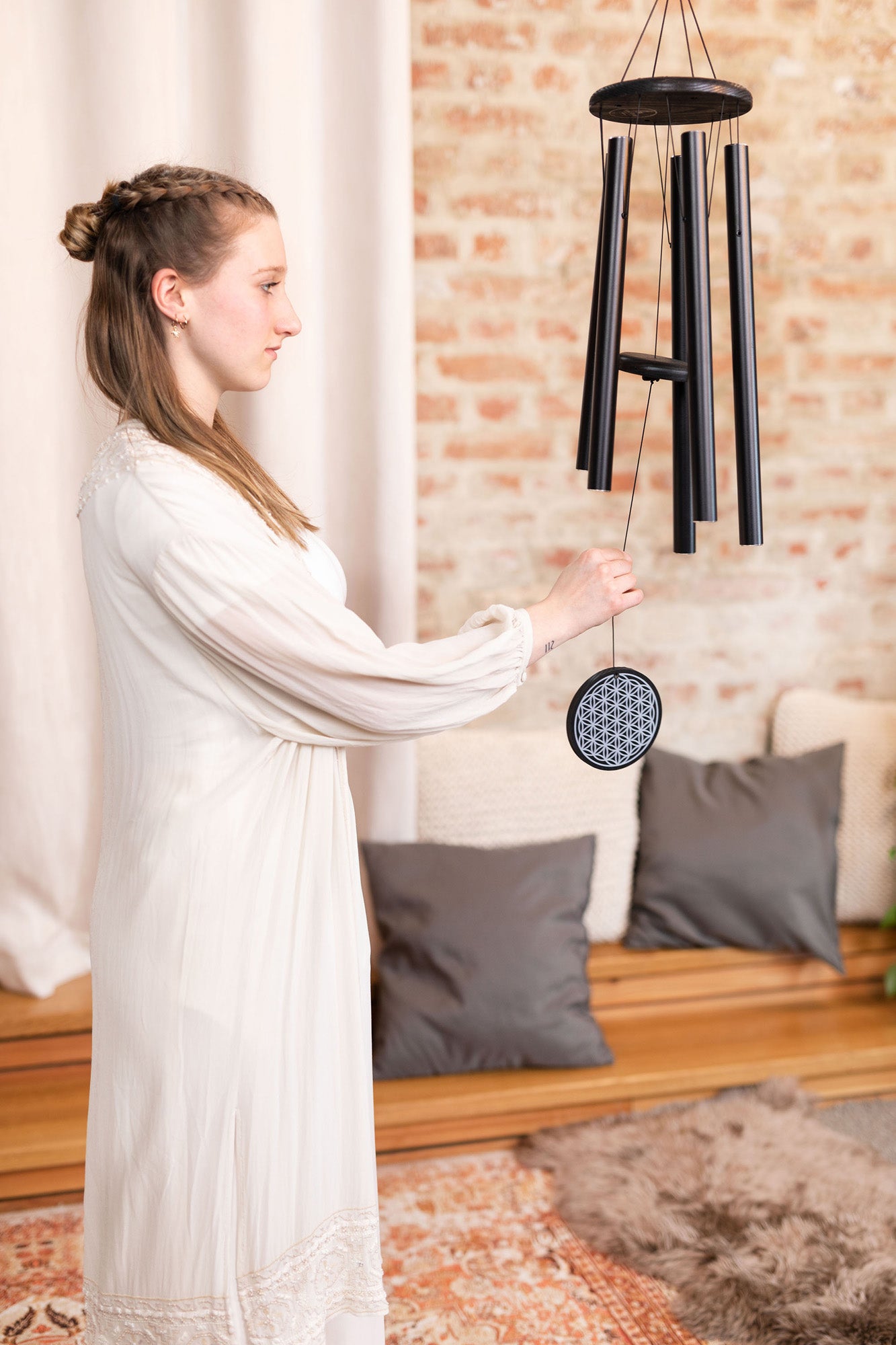 CHIMES SONIC ENERGY FLOWER OF LIFE 36"