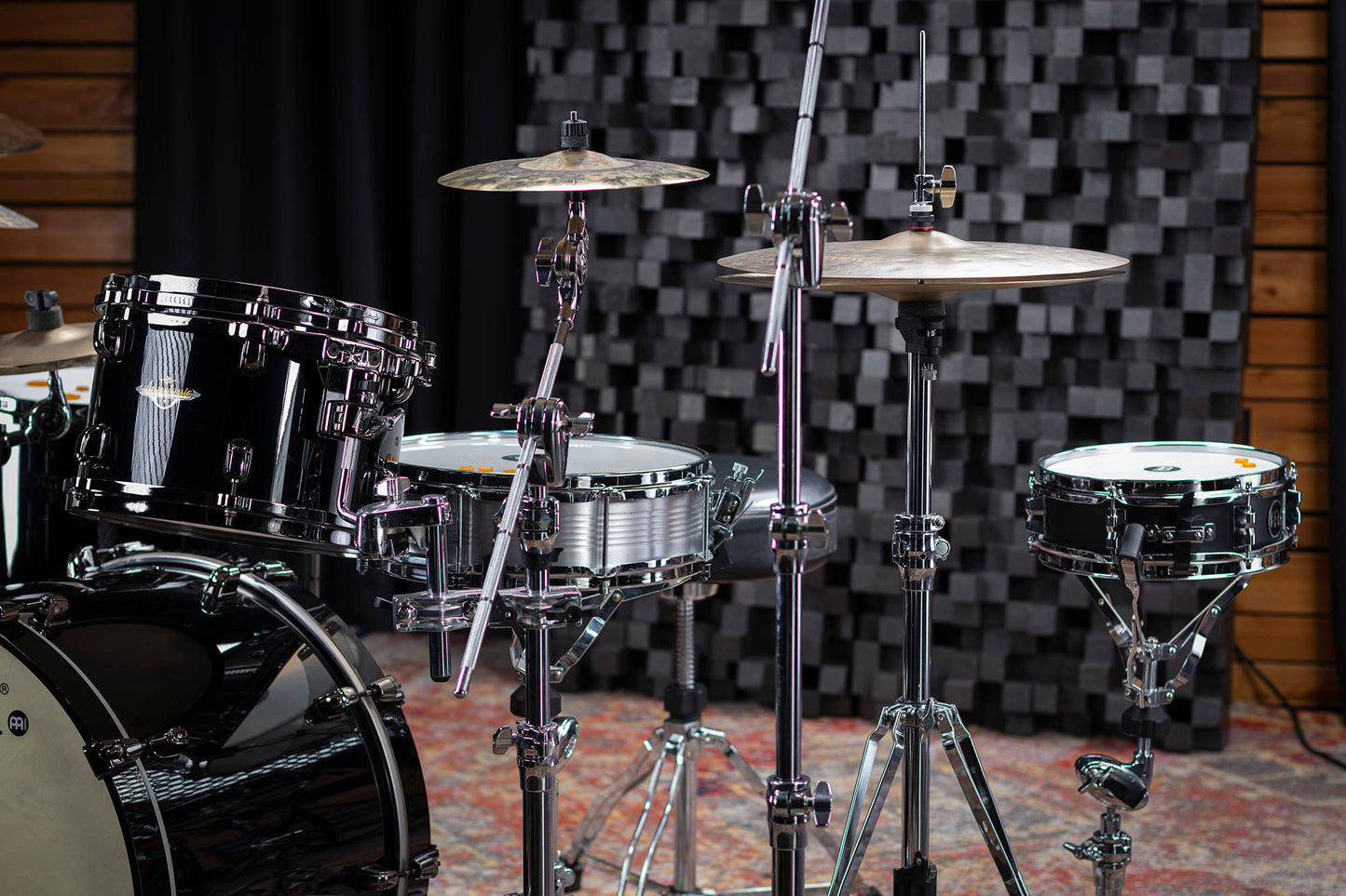 C.CLAIRE COMPACTE Snare MEINL 10" fût en érable fini noir mat