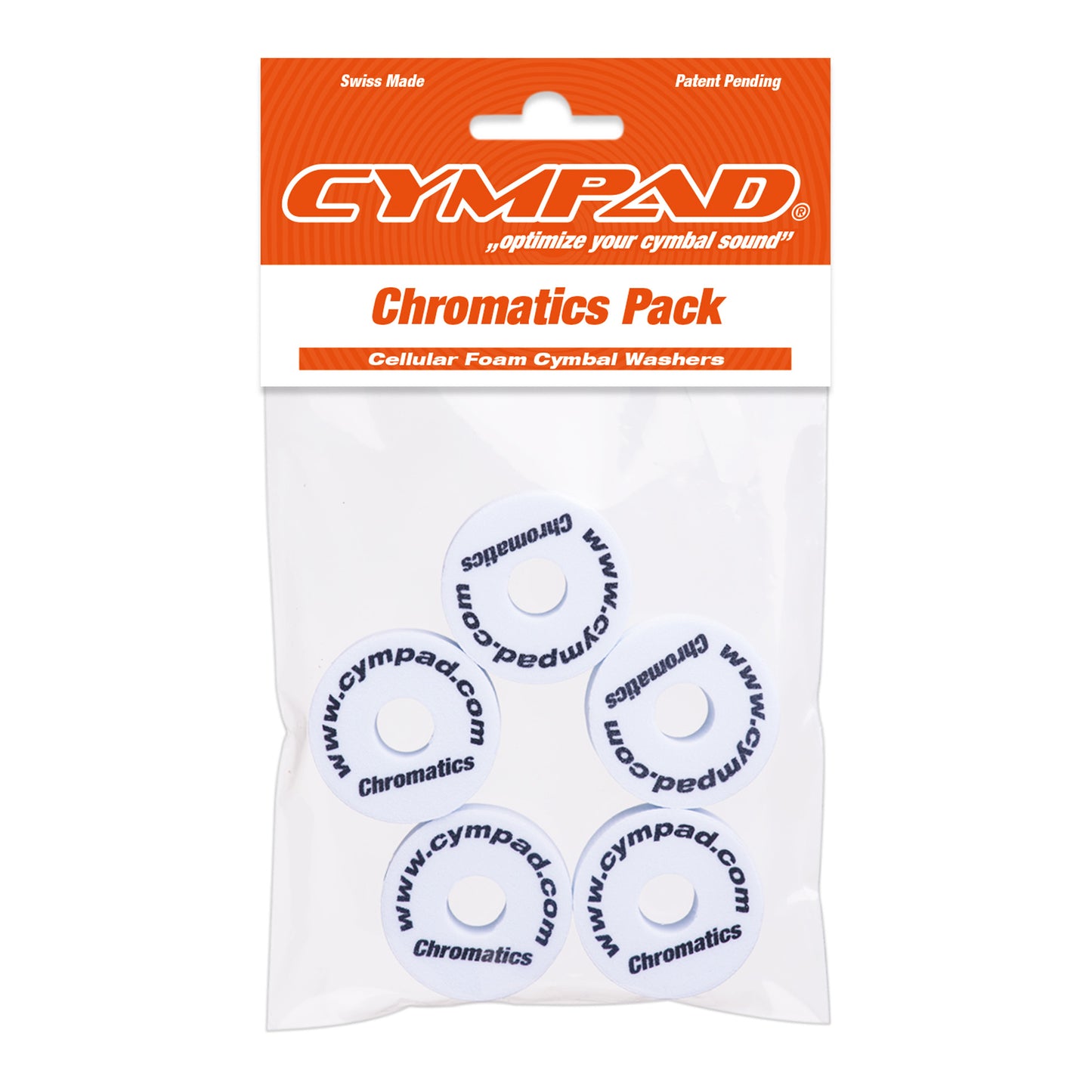SET 5 PADS CYMPAD CHROMATICS BLANC