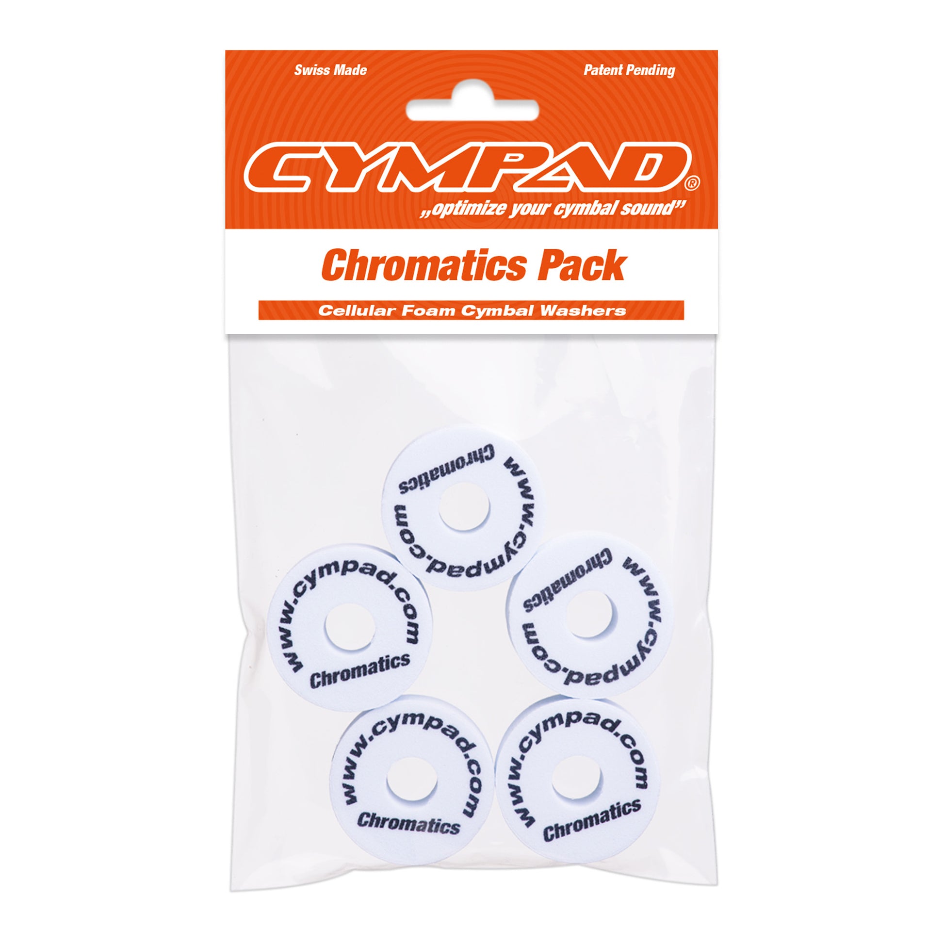 SET 5 PADS CYMPAD CHROMATICS BLANC
