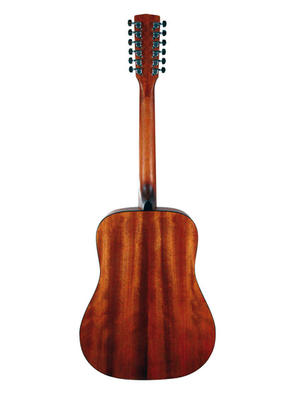 AD810, Dreadnought, table épicéa, fond & éclisses acajou, manche acajou, modèle 12 cordes, naturel pores ouverts