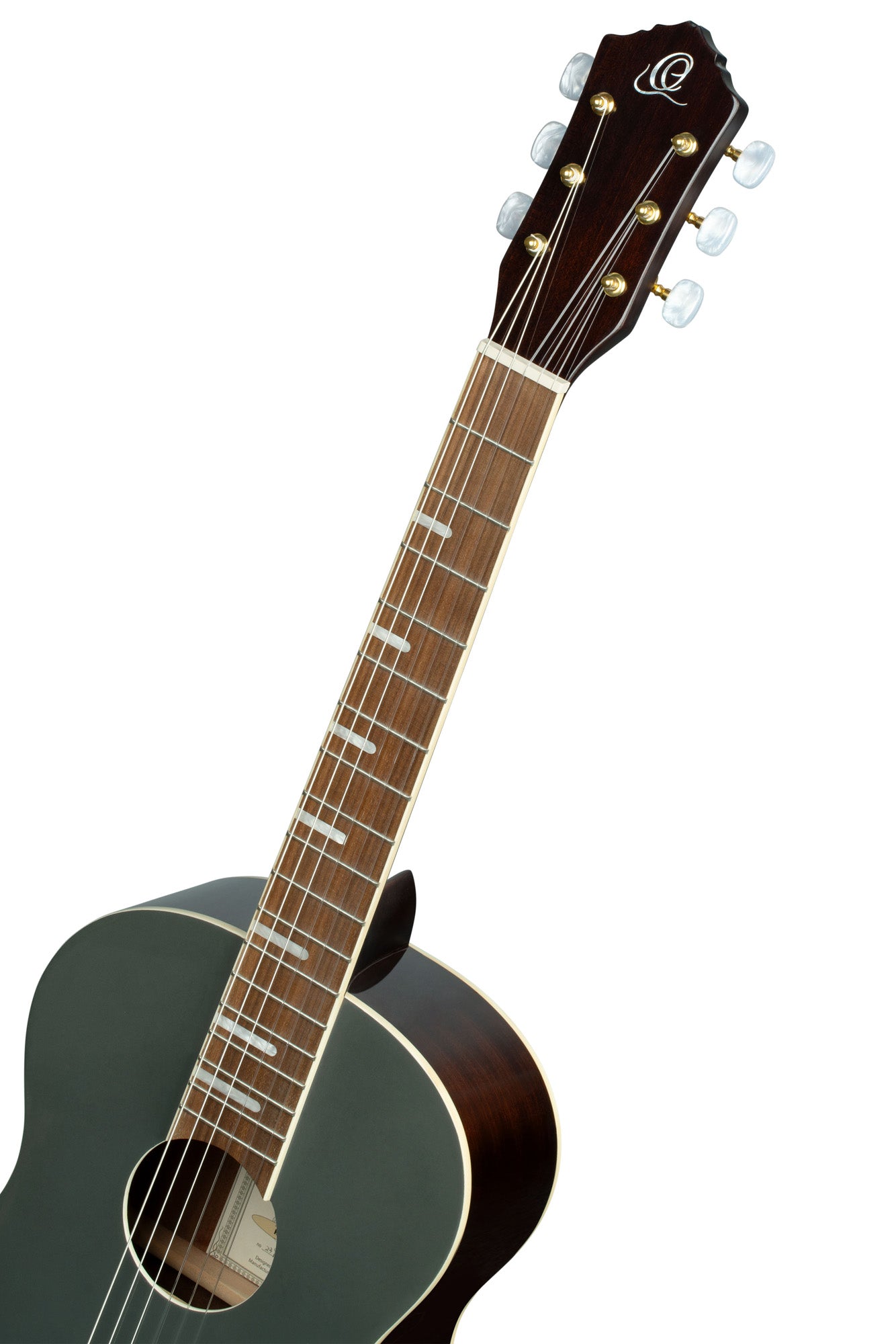 RRA-PLT, forme Parlor, table épicéa, fond & éclisses acajou, sillet 52 mm, housse assortie, platinium brillant