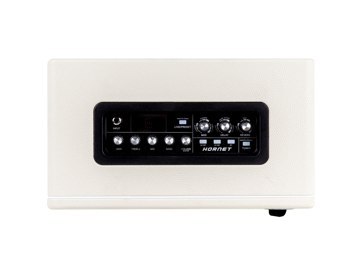 Ampli HORNET 30 WHITE, 30W, HP 8", 9 modélisations d'amplis haute-qualité, effets Modulation/Délai/Réverb, blanc