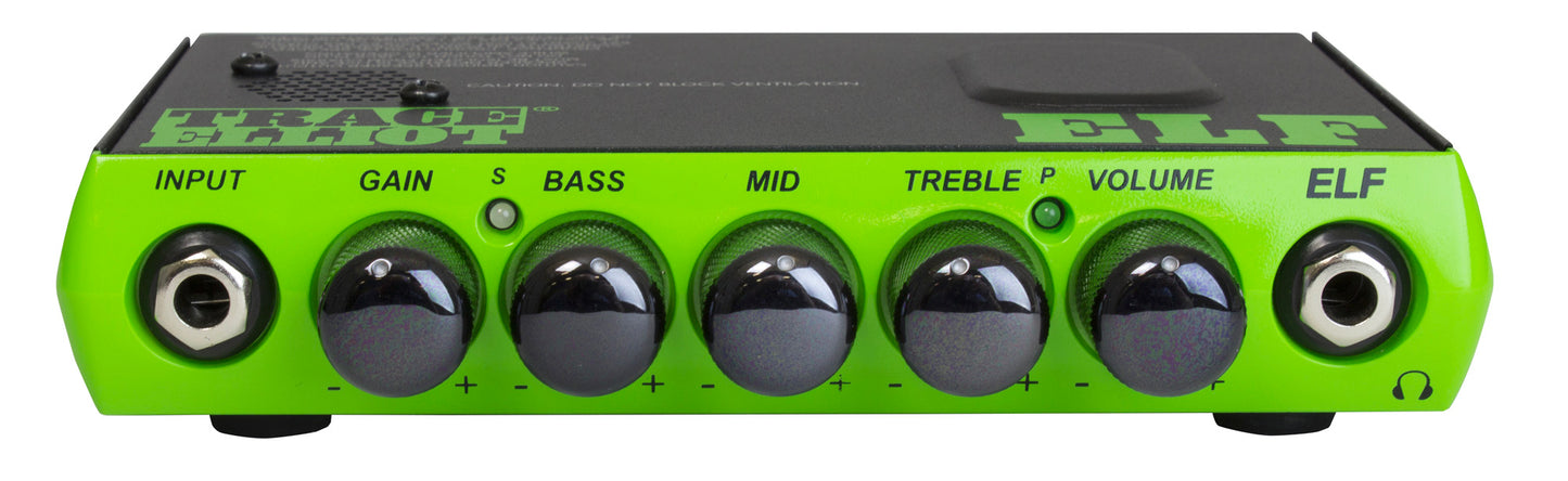 Tête amplifiée ultra compacte pour basse 200W, EQ 3 bandes, sortie DI, sortie casque, housse, finition vert