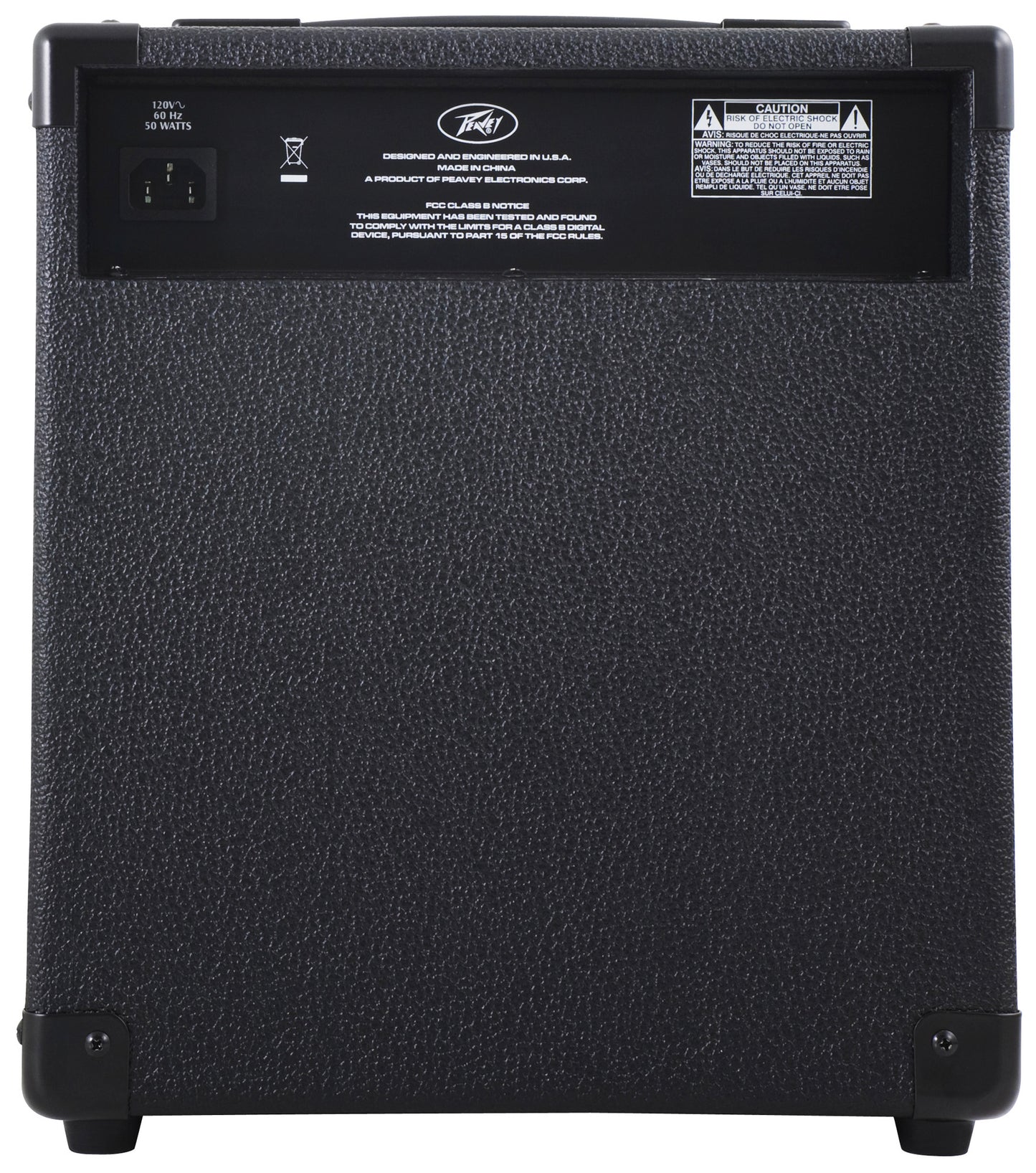 Ampli basse électrique 20W, HP 1x 8", EQ 3 bandes, entrée jack, entrée auxiliaire, finition noir