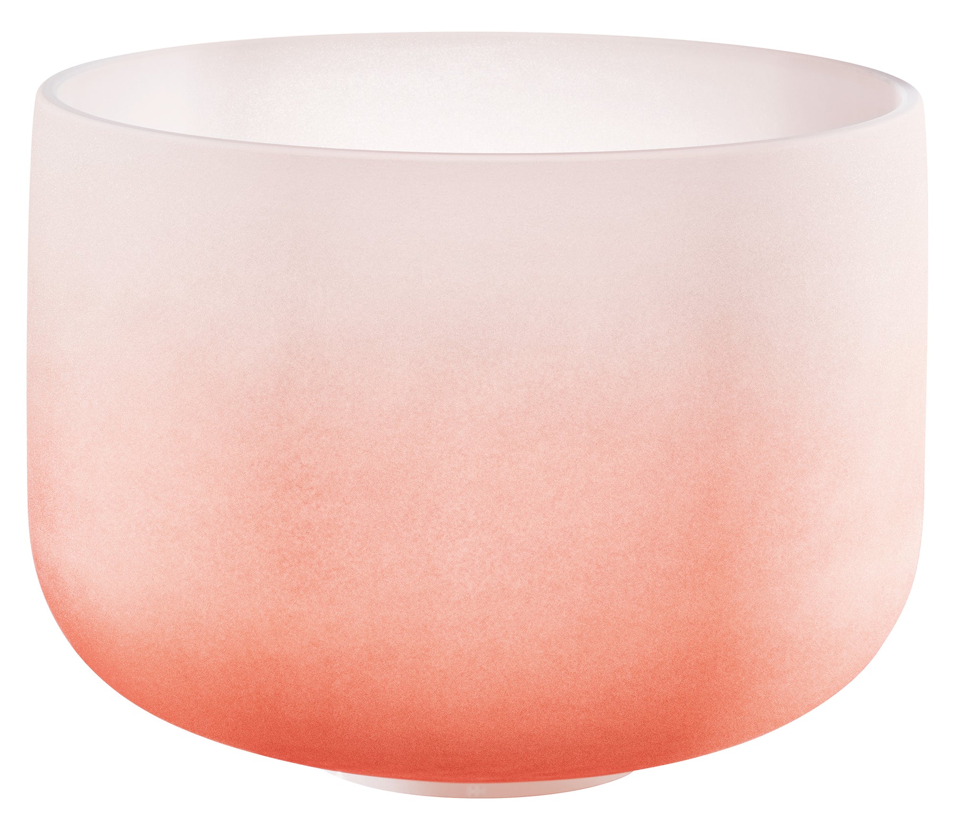 SINGING BOWL SONIC ENERGY CRISTAL 13" orange, sacral chakra, D4 293.67hz, quartz, couleur effet gelé