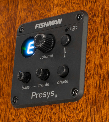 L60MF, forme Orchestra Model, table acajou massif, fond & éclisses acajou, touche laurier ou merbau, EQ Fishman, naturel