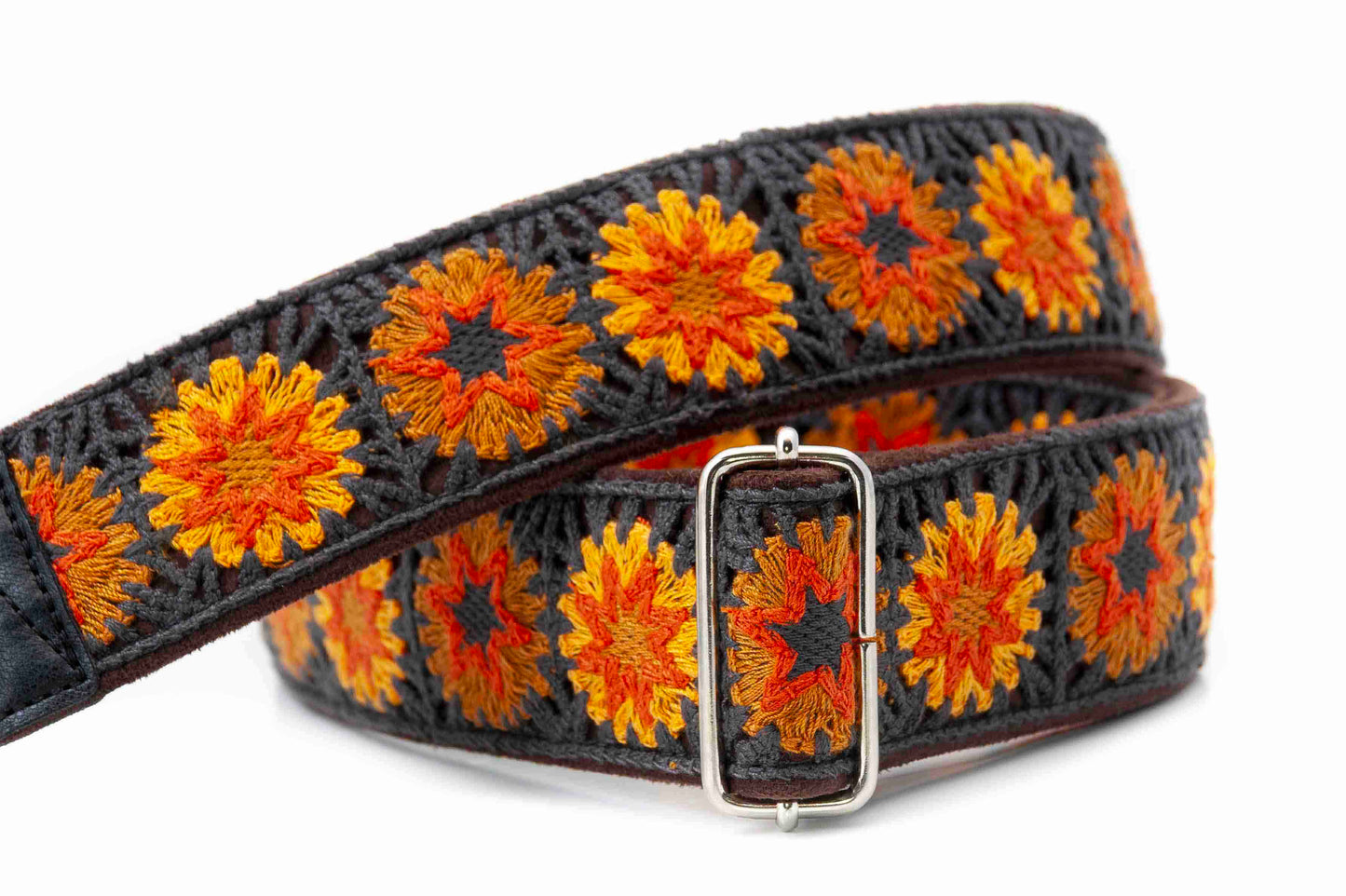 Courroie modèle CROCHET, extérieur tissu, largeur 5 cm, longueur 90 à 150 cm, crochet