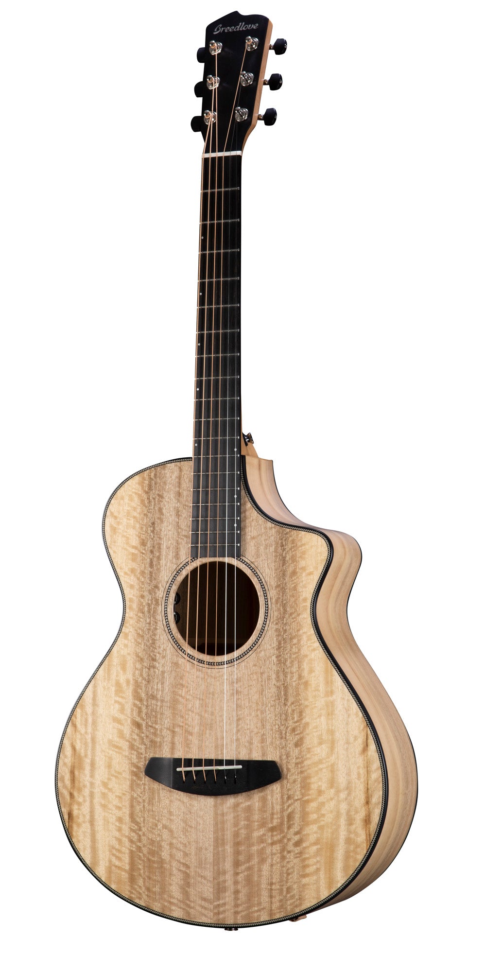 OREGON CONCERTINA CE, table myrtlewood massif, f/e myrtlewood massif, EQ LR Baggs EAS VTC, étui, naturel