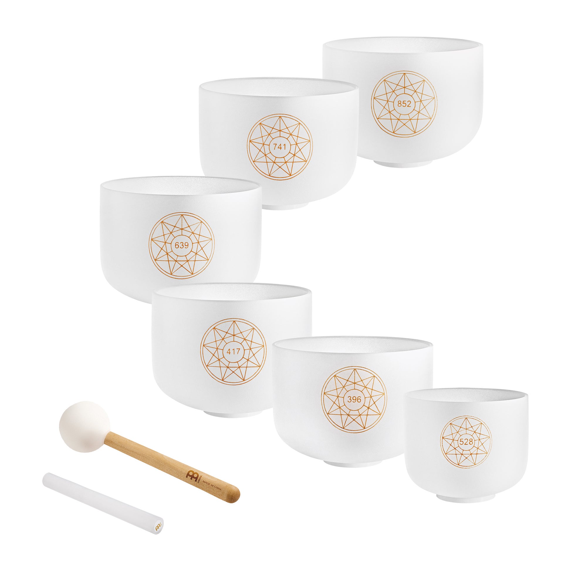 SET SINGING BOWL SONIC CRISTAL SOLFEGGIO