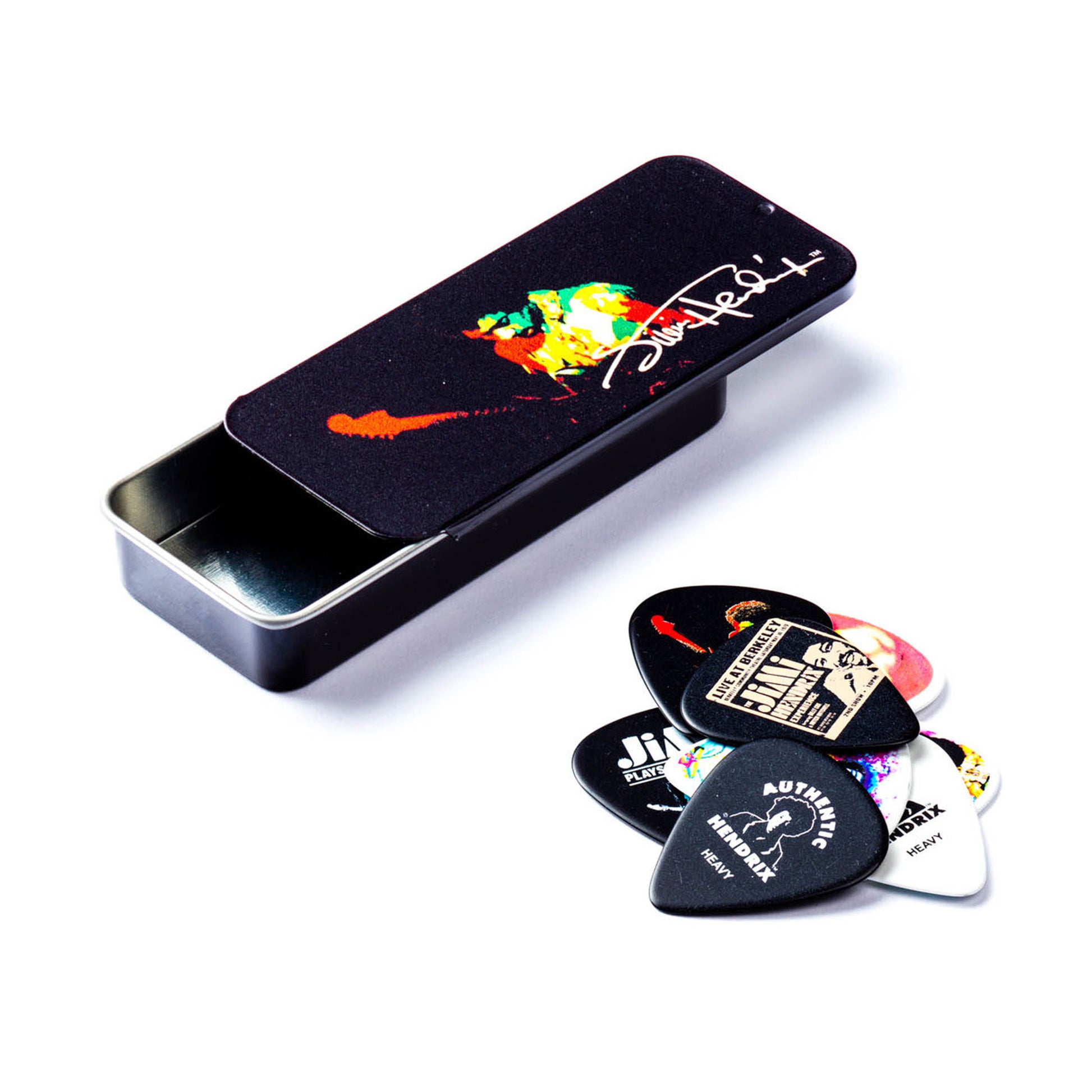 Boite de 12 médiators Jimi Hendrix Band of Gypsys Heavy