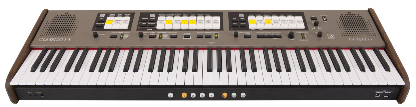 Orgue numérique classique portable Dexibell Classico L3 | 76 touches dynamiques, avec HP