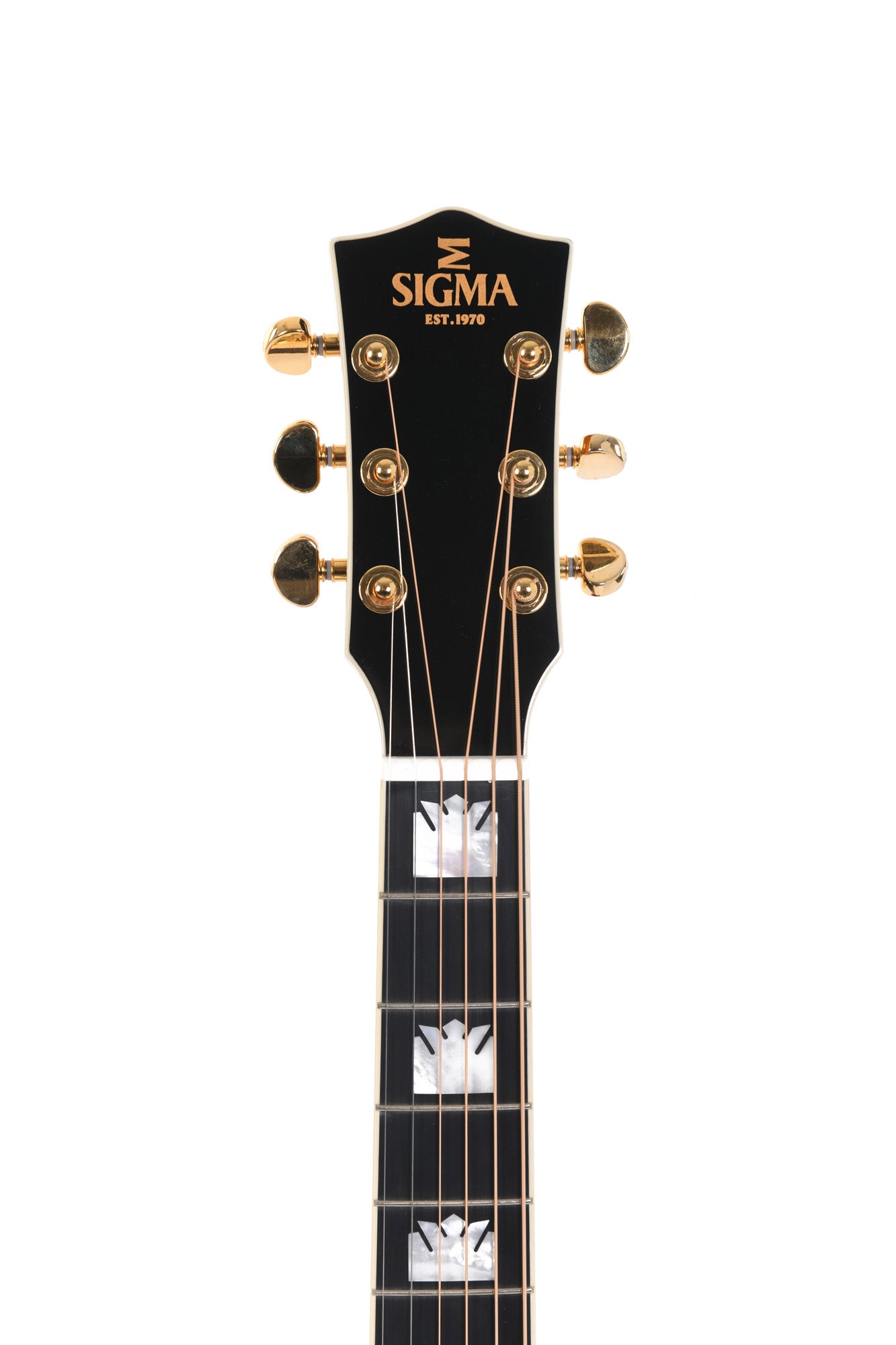 Modèle GJA-SG200L, Grand Jumbo, table épicéa massif, f/e érable flammé, touche micarta, EQ Fishman, soft case, sunburst, gaucher