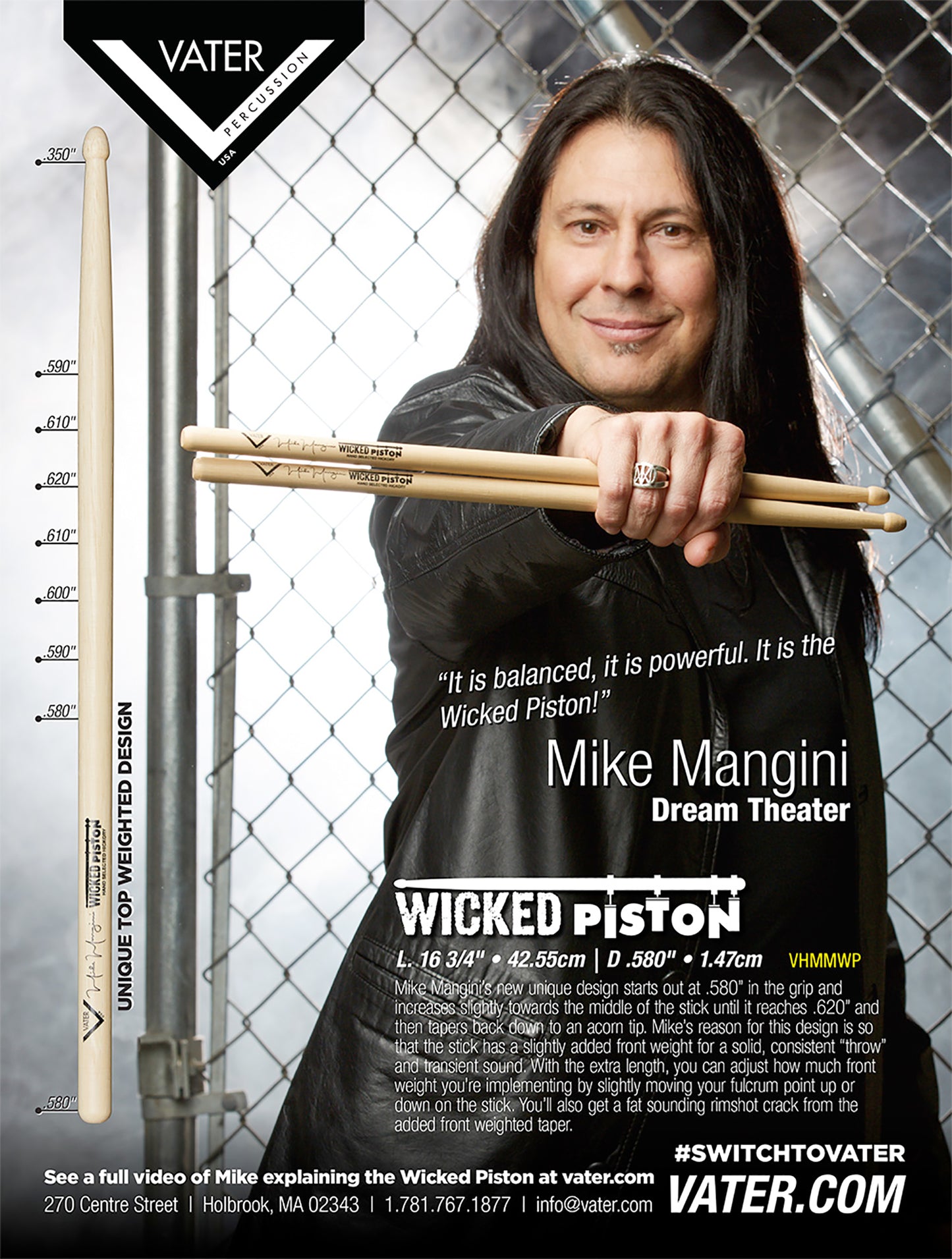 BAGUETTES VATER SIGNATURE MIKE MANGINI