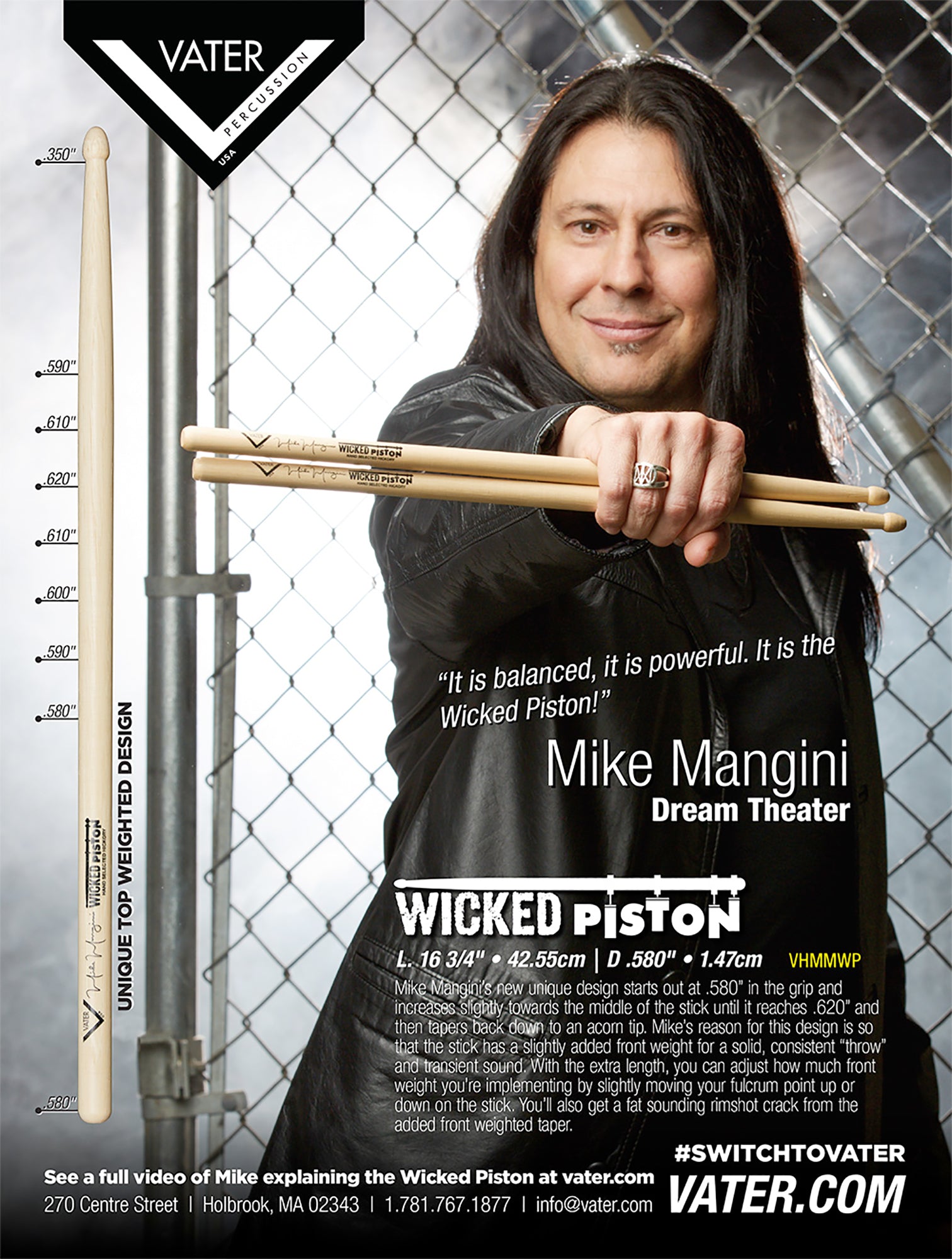 BAGUETTES VATER SIGNATURE MIKE MANGINI