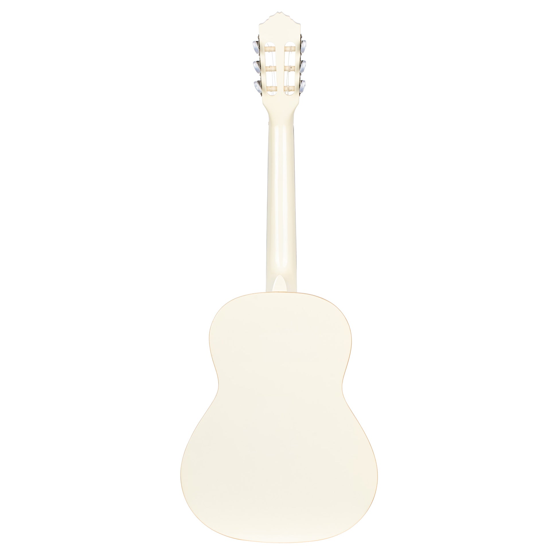 R121-3/4, table épicéa, fond & éclisses acajou, manche acajou (sillet 45 mm), housse, blanc brillant