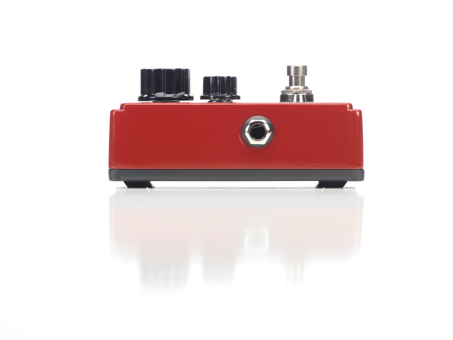 Pédale MEATBOX, synthétiseur subharmonique basé sur le circuit original avec composants actualisés, True Bypass, rouge