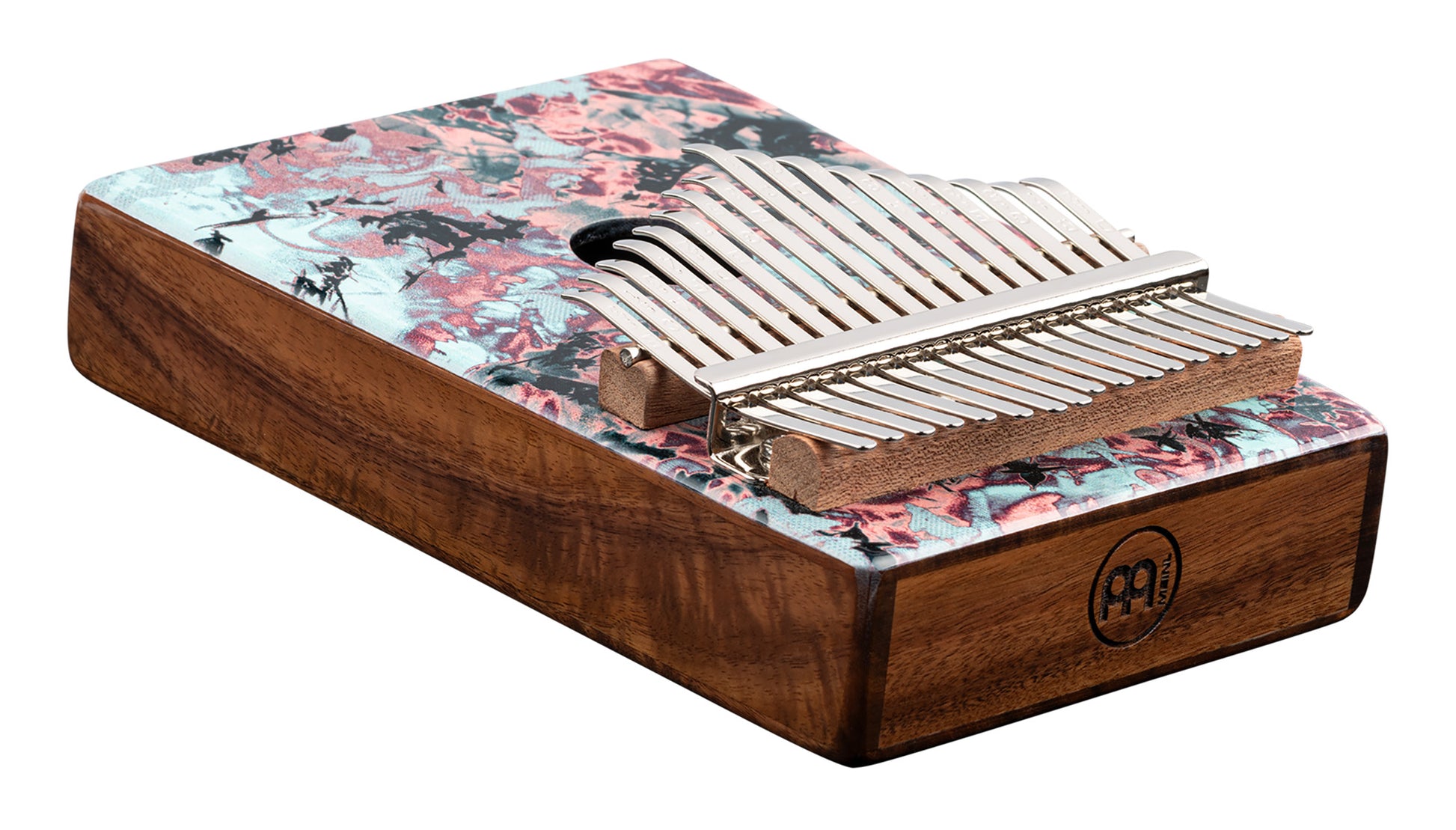 Kalimba Meinl avec rosace, 17 notes, design Coral Reef - KA17CR