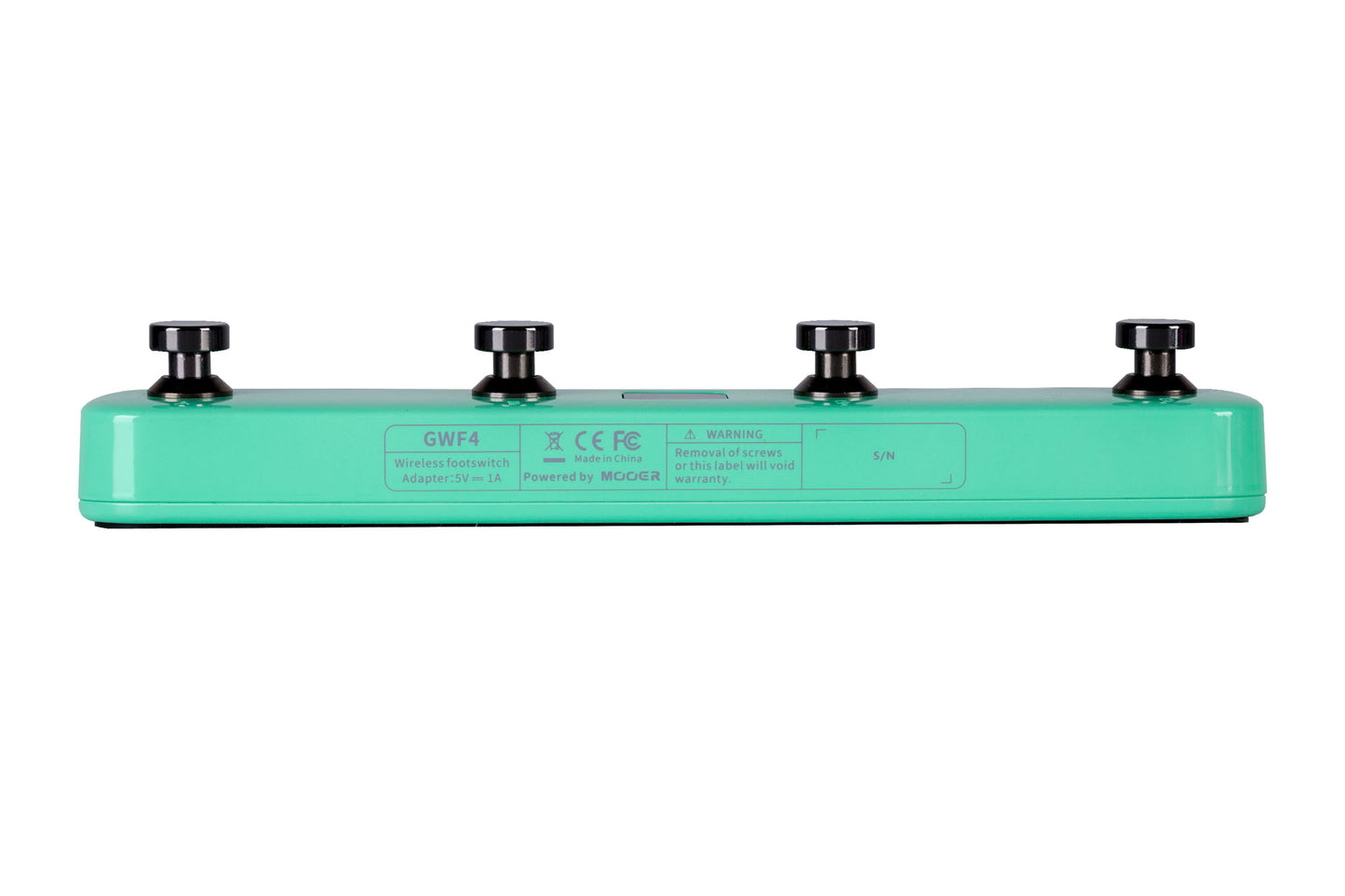 Footswitch sans-fil GWF4 pour guitare GTRS et produits Mooer, 4 interrupteurs, fonctionne sur batterie rechargeable, vert