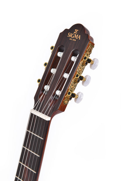 Modèle CTMC-2E, classique 4/4 pan coupé, table cèdre massif, f/e acajou, touche palissandre indien, EQ Sigma, naturel