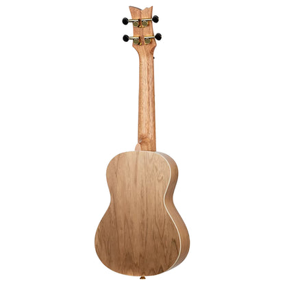 RUEL-MBL, modèle Concert, table épicéa, fond & éclisses catalpa, manche acajou, housse luxe, bleu métallisé brillant