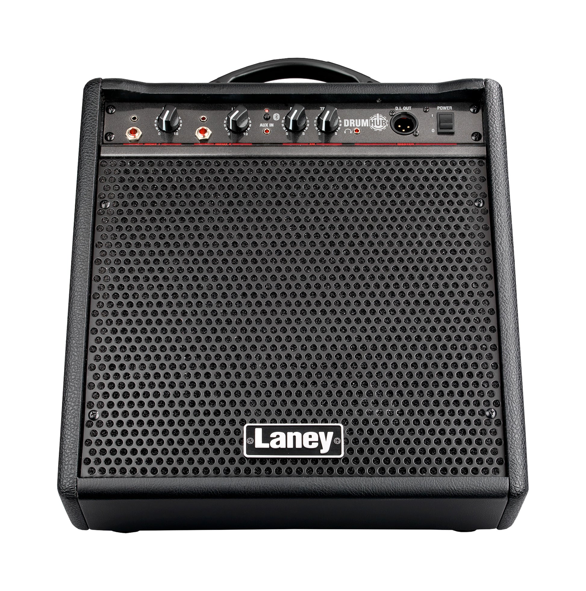 Ampli pour batterie électronique et multipads 80W, HP 10" Custom coaxial + tweeter 3", conception bass reflex, 2 canaux, noir